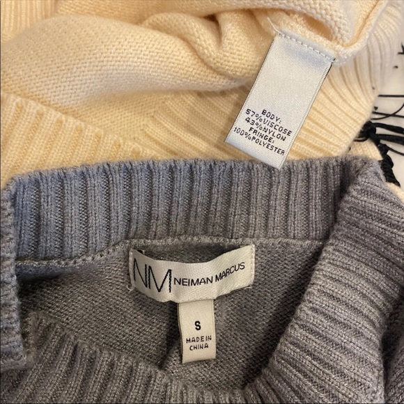 Neiman Marcus Tassle Sweater S EUC - Picture 8 of 8